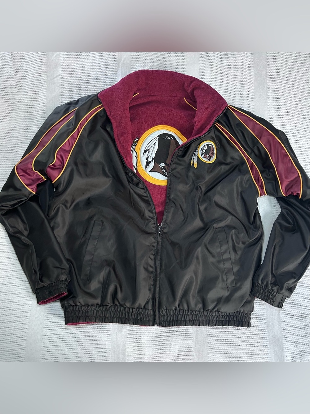 Vintage G-III NFL Washington Reversible Jacket Men’s Large Nylon/Fleece